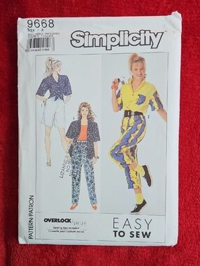 Simplicity Uncut Pants, Shirt And Shorts Sewing Pattern